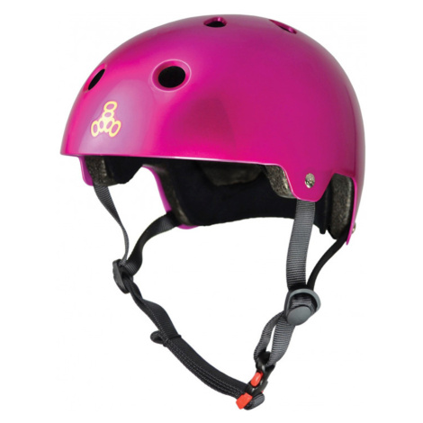 Triple Eight - Dual Certified Helmet EPS Liner Pink metallic - helma