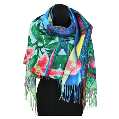 Módní dámská šála Winifre, lilie/kočka