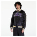 New Era LA Lakers NBA Applique Satin Bomber Jacket UNISEX Black/ True Purple