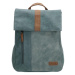 Beagles Modrý elegantní kožený batoh „Twister“ 8L