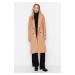 Trendyol Camel Premium Wool Cachet Coat