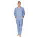 Kuba Pánské flanelové pyžamo Arnold modré