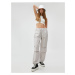 Koton Parachute Pants with Pocket Details, Elastic Waist and Legs.