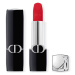 DIOR Rouge Dior dlouhotrvající rtěnka plnitelná odstín 666 Rouge en Diable Velvet 3,5 g