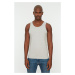 Trendyol Black-Grey Men's Slim Fit 2-Pack Basic Undershirt