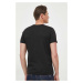 Bavlněné tričko Alpha Industries černá barva, s potiskem, 118533.03-Black