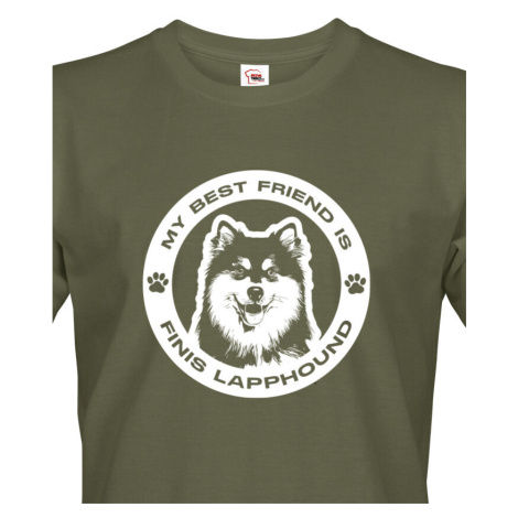 Pánské tričko s potiskem plemene Lapinkoira - tričko pro milovníky psů BezvaTriko