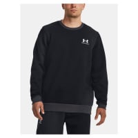 Under Armour Mikina UA Essential Flc Novelty Crw-BLK - Pánské