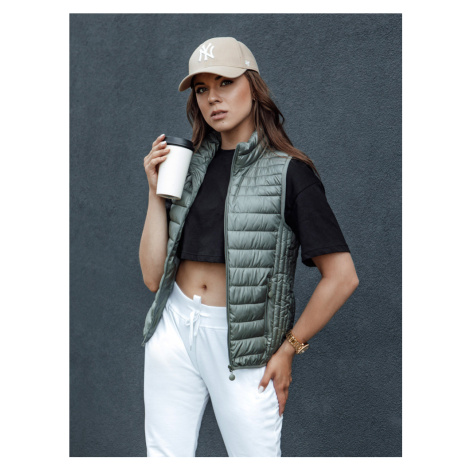 Kamizelka pikowana damska STYLISHZ zielona Dstreet