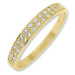 Brilio Dámský zlatý prsten s krystaly 229 001 00670