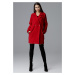 Červený oversize kabát Červená