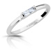 Modesi Minimalistický stříbrný prsten se zirkonem M01012 59 mm