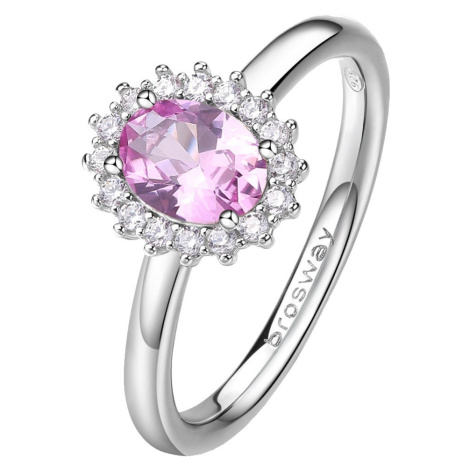 Brosway Elegantní stříbrný prsten Fancy Vibrant Pink FVP73