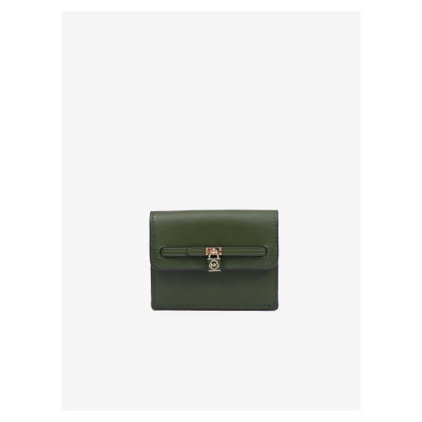 Tmavě zelená dámská kožená peněženka Michael Kors - Dámské