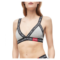 Calvin Klein dámská šedá sportovní podprsenka