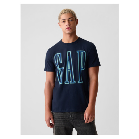 Tmavě modré pánské tričko s logem GAP