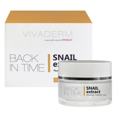 Vivaco Vivaderm Rozjasňující hydratační krém SNAIL extract BACK IN TIME 50 ml