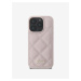 Guess PU Leather Quilted Zadní Kryt pro iPhone 16 Pro Max Pink