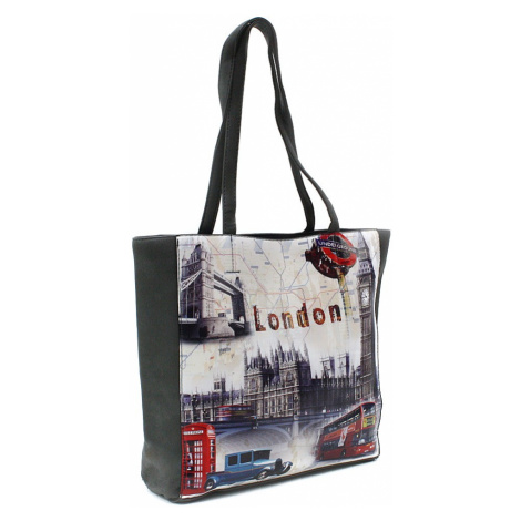 Tmavě šedá moderní dámská kabelka na rameno Londien Tapple