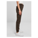 Ladies High Waist Cargo Pants - brown