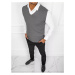Pánský tmavě šedý pulovr Dstreet