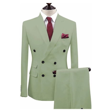 Pánský společenský oblek s dvouřadým sakem SOLO FASHION
