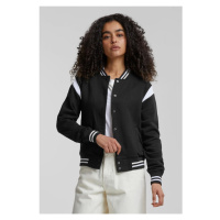 Dámská inset College Sweat Jacket blk/wht