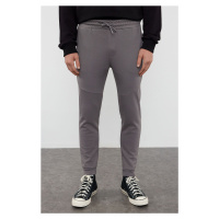 Trendyol Smoked Regular Cut Sweatpants with Stitching Detail