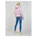 Světle růžová dámská prošívaná bunda Tommy Jeans