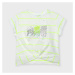 Tričko s krátkým rukávem YES bílo-zelené MINI Mayoral