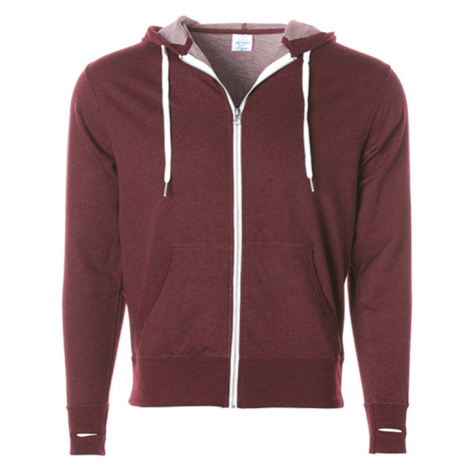 Independent Unisex mikina s kapucí PRM90HTZ Burgundy Heather