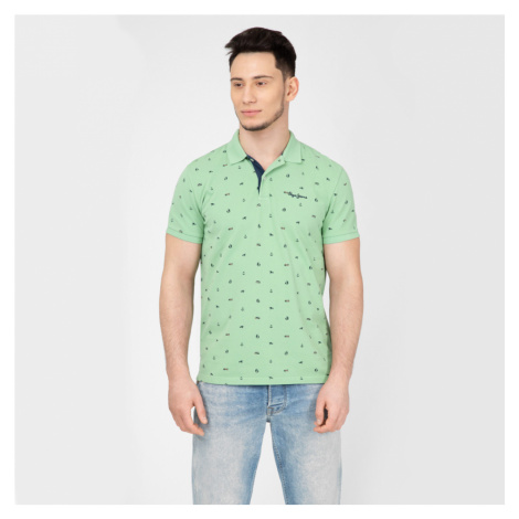 Pepe Jeans pánské zelené polo Sergio