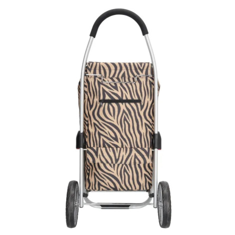 Beagles Hnědo-černý prémiový nákupní vozík na kolečkách “Aluman“