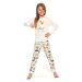 Dívčí pyžamo Cornette 977/152 DOGGIE | smetanová