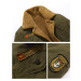 Army pánská bunda bez kapuce zateplená fleecem