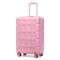KONO kabinové zavazadlo s TSA zámkem - růžová - 39L
