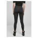 Urban Classics / Ladies Highwaist Shiny Stripe Leggings black/black