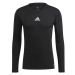 adidas TEAM BASE LONG SLEEVE TEE Pánské fotbalové triko, černá, velikost