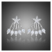 Victoria Filippi Náušnice Swarovski Elements Stella - hvězda E0354 Bílá/čirá