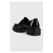 Kožené mokasíny Vagabond Shoemakers KENOVA dámské, černá barva, na plochém podpatku, 5241.360.20