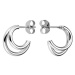 Rosefield Double Hoops Silver 15 mm, JEDHS-J576