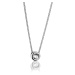 Emily Westwood Elegantní ocelový náhrdelník s krystalem WN1010S