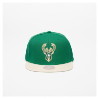 Kšiltovka Mitchell & Ness Milwaukee Bucks Team 2 Tone Snapback Green/ Tan