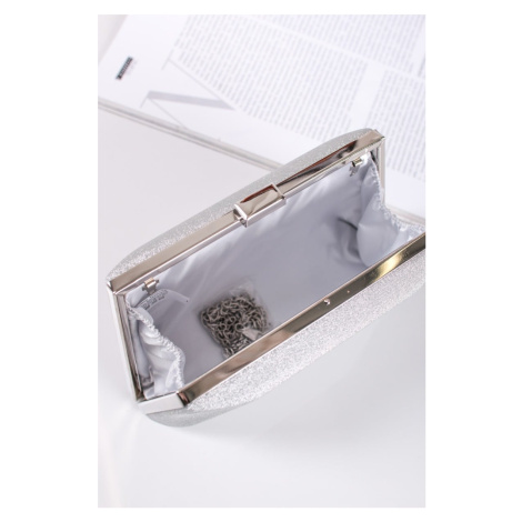 Stříbrná společenská clutch kabelka Ariadne Paris Style
