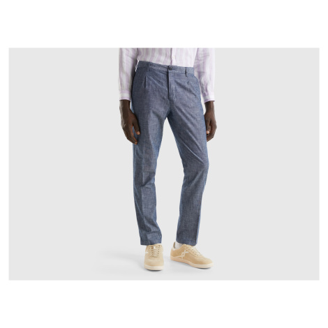 Benetton, Slim Fit Chambray Chinos United Colors of Benetton