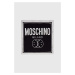 Hedvábný kapesníček Moschino x Smiley černá barva