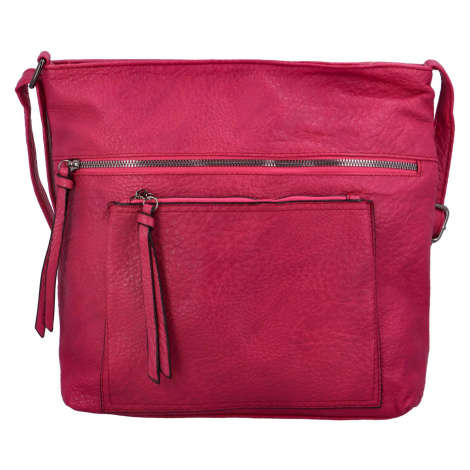 Stylová dámská koženková kabelka Rosita, růžová L&H