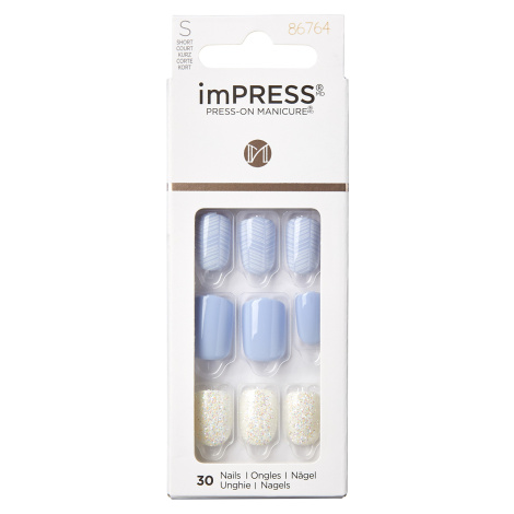 KISS Samolepící nehty imPRESS Nails Lavender Whisper 30 ks