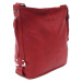 Červená velká crossbody kabelka se stříbrnými doplňky Alvie Mahel