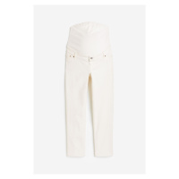 H & M - MAMA Straight Ankle Jeans - bílá